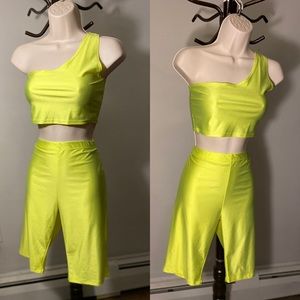 Neon spandex 2 piece